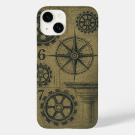  Industriële Blauwdruk iPhone Case