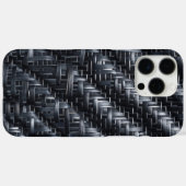 Industriële Carbon Fiber Weave Textured 3D Patroon Case-Mate iPhone Case (Achterkant (horizontaal))