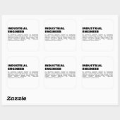 Industriële engineering: systeemoptimalisatie en E Vierkante Sticker (Vel)