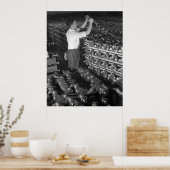 Industriële foto's - Halfbaankruising WW2 Poster (Keuken)