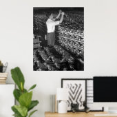 Industriële foto's - Halfbaankruising WW2 Poster (Thuiskantoor)