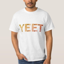 Industriële grijze YEET-typografie