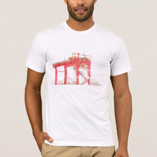 Industriële haven van Harbour Port Dockside Crane T-shirt