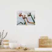 Industriële hefinstallaties poster (Keuken)