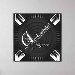Industriële ingenieur Deco Flare Canvas Afdruk