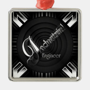 Industriële ingenieur Deco Flare Metalen Ornament