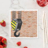 Industriële kraanhaak met bakstenen muur servet (Insitu)