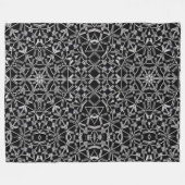 Industriële Mandala Fleece Deken (Voorkant (Horizontaal))