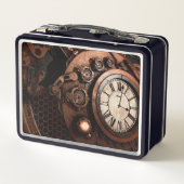  industriële monogrammen Metal Lunch Box (Achterkant)