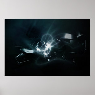 Industriële omgeving poster