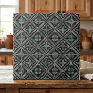 Industriële patina geometrisch #4 ID1227 Tegeltje