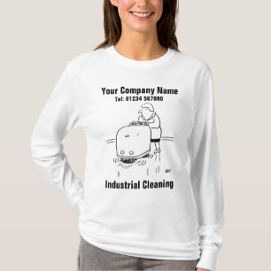 Industriële reiniging of commerciële reiniging t-shirt