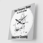 Industriële reiniging vierkante klok (Hoek)