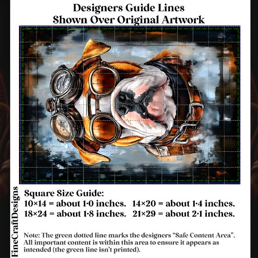 Industriële Retro Steampunk Bulldog EF2L Decoupage Tissuepapier