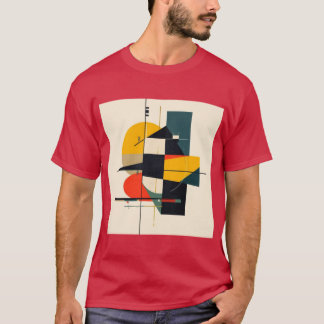 Industriële Ritme Abstracte Kunst T-shirt