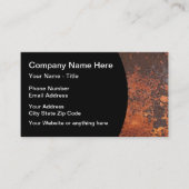 Industriële Roest Look Design Visitekaartje (Voorkant)