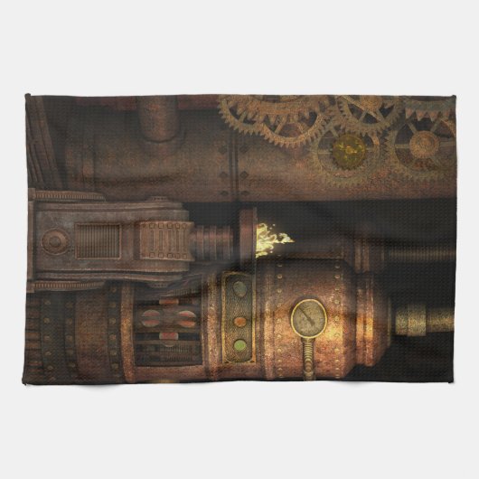  Industriële Steampunk Theedoek (Horizontaal)