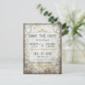 Industriële  Steampunk Wedding Aankondigingskaart (Staand voorkant)