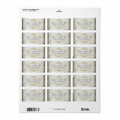 Industriële  Steampunk Wedding Etiket (Full Sheet)