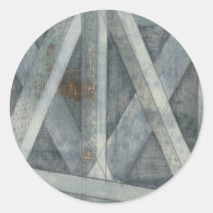 Industriële structuur   Brug Ronde Sticker