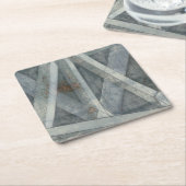 Industriële structuur | Brug Vierkante Kartonnen Onderzetter (Schuin)