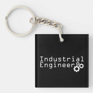 Industriële techniek grappige ingenieur sleutelhanger