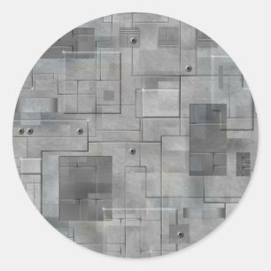 Industriële Tegels Ronde Sticker