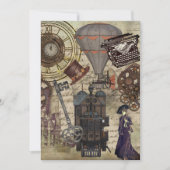  industriële Victoriaans kunst van Steampunk Kaart (Voorkant)