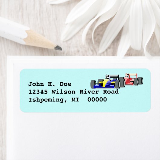 Indy Auto Schaduwen Retourlabel ~ EZ2 Change Info Etiket (Insitu)