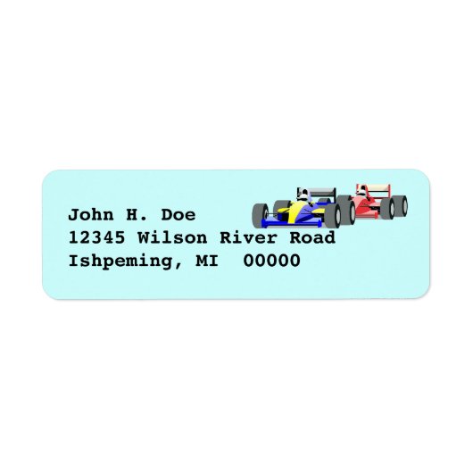Indy Auto Schaduwen Retourlabel ~ EZ2 Change Info Etiket (Voorkant)