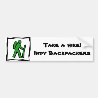 Indy Backpackers Bumpersticker