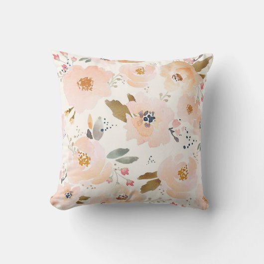 Indy Bloom Peachy Baby Floral Pillow Kussen (Voorkant)