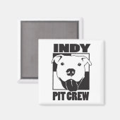 Indy Pit Crew Logo Magnet Magneet (Voorkant / Achterkant)