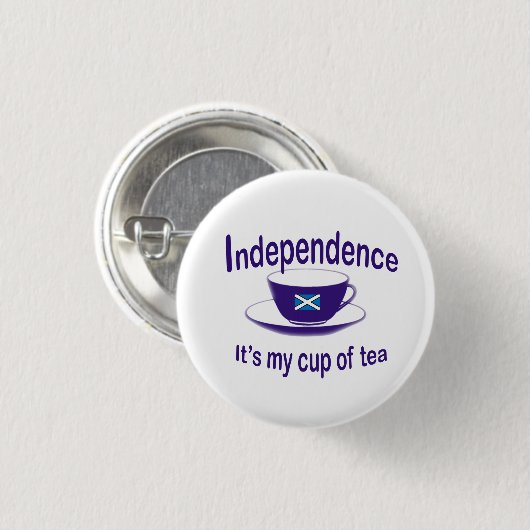 #indyref Independence My Cup, Button van Tea (Voorkant /achterkant)