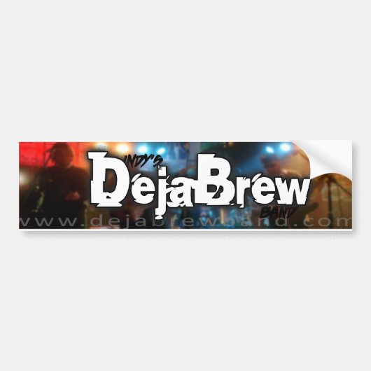 Indy's DejaBrew Band"-Bumpersticker Bumpersticker (Voorkant)
