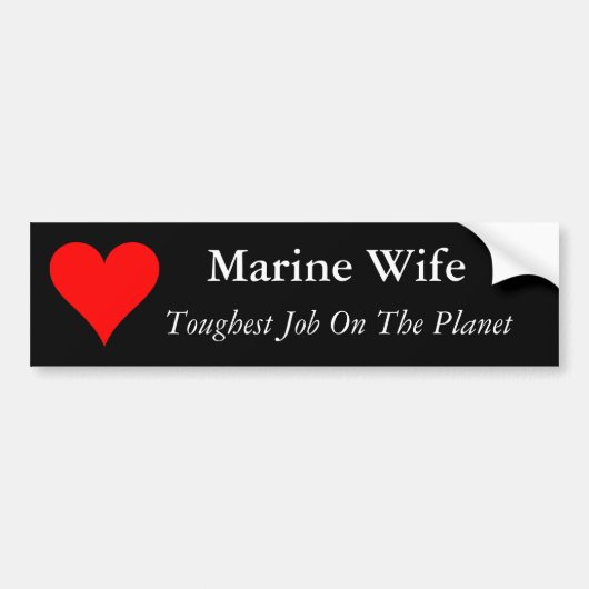 ine Wife Bumpersticker (Voorkant)