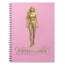 Inébranlable : Pouvoir écrit dans un cahier or ros