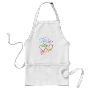 Ineengestrengeld harten verward kabel romantisch standaard schort