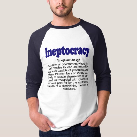 Ineptocratie Definitie T-Shirt (Voorkant)