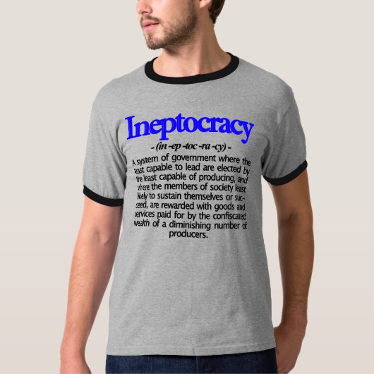 Ineptocratie Definitie T-Shirt (Voorkant)