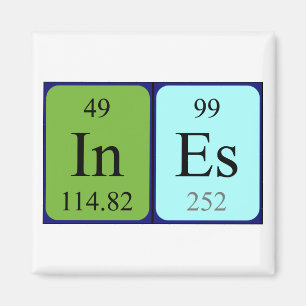 Ines aimant de nom de table périodique