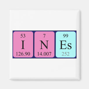 Ines aimant de nom de table périodique