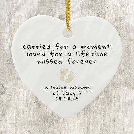 Infant Loss Miscarriage Sympathy Memorial Keramisch Ornament