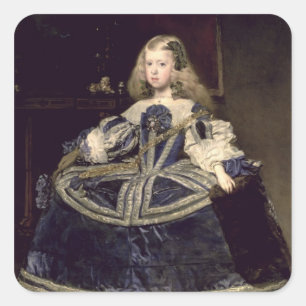Infanta Margarita in Blue, 1659 Vierkante Sticker