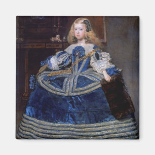 Infanta Margarita Teresa Blue Dress, Velazquez Magneet