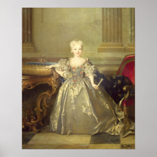 Infanta Maria Ana Victoria de Borbón, 1724 (olie o Poster