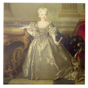 Infanta Maria Ana Victoria de Borbón, 1724 (olie Tegeltje