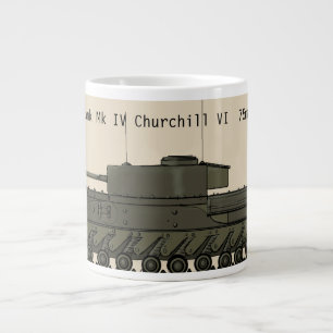 Infanteretank Mk IV Churchill VI Klassiek Brits Extra Grote Beker
