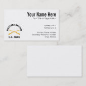 Infanterieafdeling Visitekaartje (Voorkant / Achterkant)