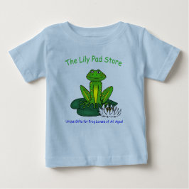 Infant's Frog on a Lily Pad Blue T-Shirt
